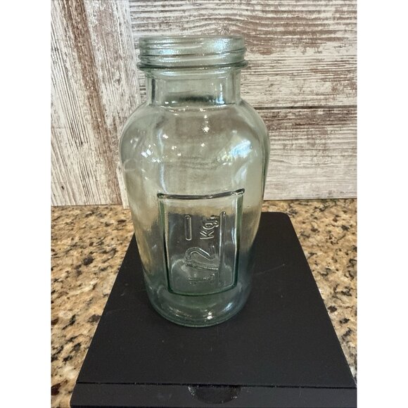 1/2 Kg Light Green Bottle Vintage 6.5” - Picture 8 of 9